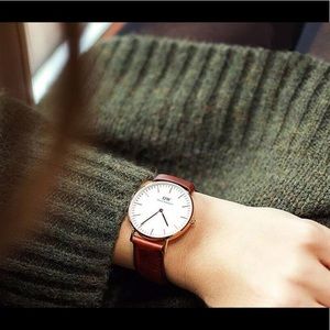 Daniel Wellington Rose Gold Leather Watch